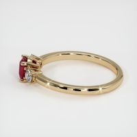0.54 Ct. Ruby Ring, 14K Yellow Gold 4