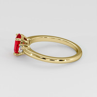 1.03 Ct. Ruby Ring, 14K Yellow Gold 4
