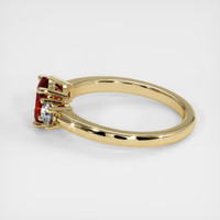 0.95 Ct. Ruby Ring, 14K Yellow Gold 4