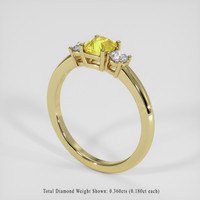 1.21 Ct. Yellow Sapphire Ring, 14K Yellow Gold 2