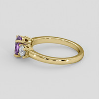 1.11 Ct. Purple Sapphire Ring, 14K Yellow Gold 4