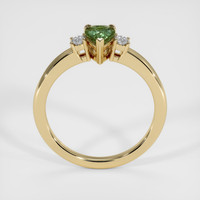 0.68 Ct. Green Sapphire Ring, 14K Yellow Gold 3