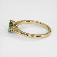 0.68 Ct. Green Sapphire Ring, 14K Yellow Gold 4