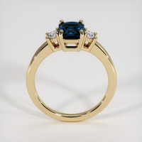 1.62 Ct. Greenish Blue Sapphire Ring, 14K Yellow Gold 3