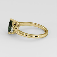 1.51 Ct. Green Sapphire Ring, 14K Yellow Gold 4