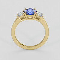 1.29 Ct. Blue Sapphire Ring, 14K Yellow Gold 3