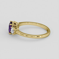 1.27 Ct. Purple Sapphire Ring, 14K Yellow Gold 4