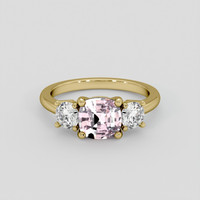 1.58 Ct. Pink Sapphire Ring, 14K Yellow Gold 1