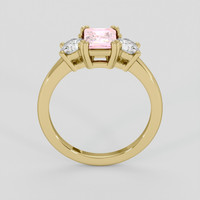 0.99 Ct. Pink Sapphire Ring, 14K Yellow Gold 3