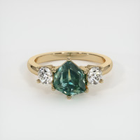 2.44 Ct. Sapphire Ring, 14K Yellow Gold 1