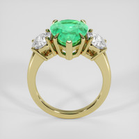 3.82 Ct. Emerald Ring, 18K Yellow Gold 3