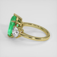 3.82 Ct. Emerald Ring, 18K Yellow Gold 4