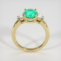 2.04 Ct. Emerald Ring, 18K Yellow Gold 3