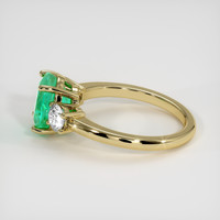 2.04 Ct. Emerald Ring, 18K Yellow Gold 4