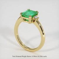 2.02 Ct. Emerald Ring, 18K Yellow Gold 2