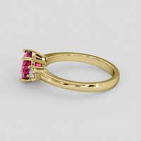 1.70 Ct. Pink Tourmaline Ring, 18K Yellow Gold 4