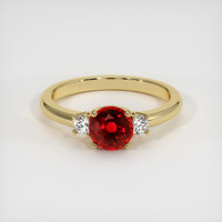 1.56 Ct. Ruby Ring, 18K Yellow Gold 1