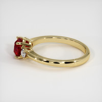 1.56 Ct. Ruby Ring, 18K Yellow Gold 4