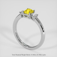 1.21 Ct. Yellow Sapphire Ring, 18K Yellow Gold 2
