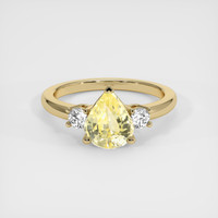 2.29 Ct. Yellow Sapphire Ring, 18K Yellow Gold 1