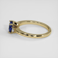 1.14 Ct. Blue Sapphire Ring, 18K Yellow Gold 4
