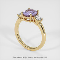 1.49 Ct. Sapphire Ring, 18K Yellow Gold 2