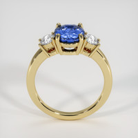 2.56 Ct. Blue Sapphire Ring, 18K Yellow Gold 3