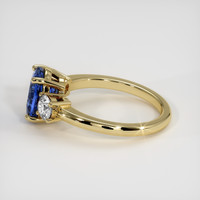 2.56 Ct. Blue Sapphire Ring, 18K Yellow Gold 4