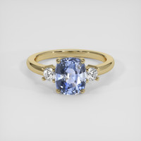 2.33 Ct. Blue Sapphire Ring, 18K Yellow Gold 1