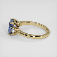 2.33 Ct. Blue Sapphire Ring, 18K Yellow Gold 4