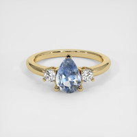 1.76 Ct. Bi Color Sapphire Ring, 18K Yellow Gold 1