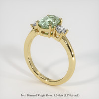 1.74 Ct. Sapphire Ring, 18K Yellow Gold 2