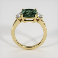 3.40 Ct. Green Sapphire Ring, 18K Yellow Gold 3