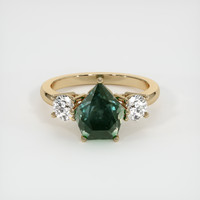 3.44 Ct. Sapphire Ring, 18K Yellow Gold 1