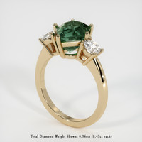 3.44 Ct. Sapphire Ring, 18K Yellow Gold 2