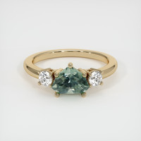 1.20 Ct. Sapphire Ring, 18K Yellow Gold 1