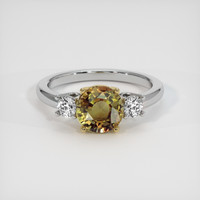 1.71 Ct. Gemstone Ring, 14K Yellow & White 1