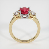 2.00 Ct. Ruby Ring, 14K Yellow & White 3