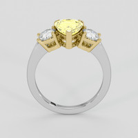 2.29 Ct. Yellow Sapphire Ring, 14K Yellow & White 3