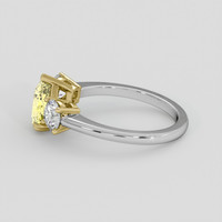 2.29 Ct. Yellow Sapphire Ring, 18K Yellow & White 4