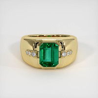 2.10 Ct. Emerald Ring, Platinum 950 1