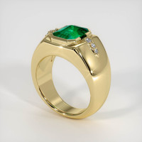 2.10 Ct. Emerald Ring, Platinum 950 2