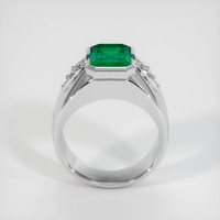 3.16 Ct. Emerald Ring, Platinum 950 3