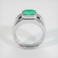 3.97 Ct. Emerald Ring, Platinum 950 3
