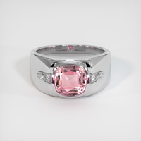 2.07 Ct. Padparadscha Sapphire Ring, Platinum 950 1