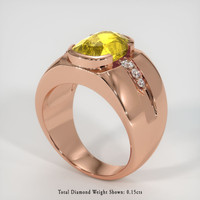 4.40 Ct. Sapphire Ring, 14K Rose Gold 2