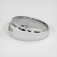 1.37 Ct. Green Sapphire Ring, 10K White Gold 4