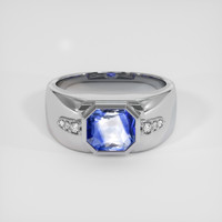 2.06 Ct. Bi Color Sapphire Ring, 14K White Gold 1