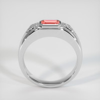 1.13 Ct. Padparadscha Sapphire Ring, 14K White Gold 3