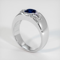 1.52 Ct. Sapphire Ring, 18K White Gold 2